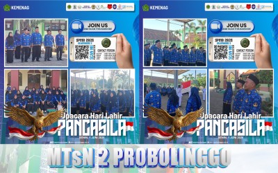 MTsN 2 Probolinggo dan MAN 2 Probolinggo Gelar Upacara Hari Lahir Pancasila 2026 dengan Khidmat dan Penuh Makna